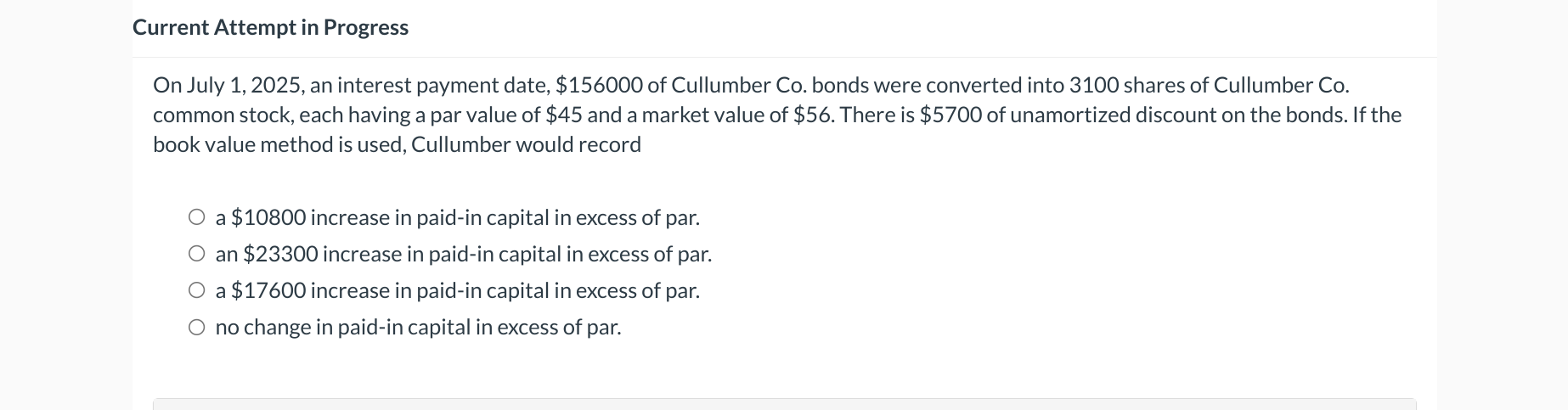Current Attempt in Progress On July 1 , 2 0 2 5 ,