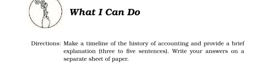answer this correctly What I Can Do Directions: