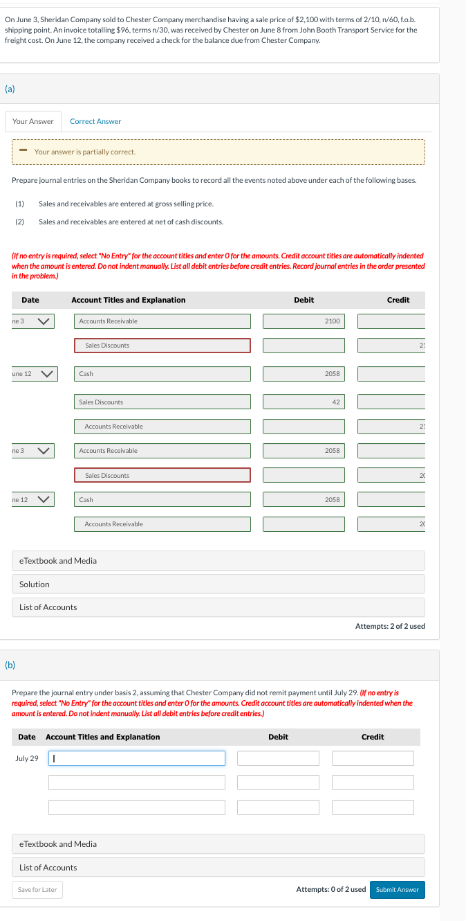 freight cost. On June 1 2 , the company received