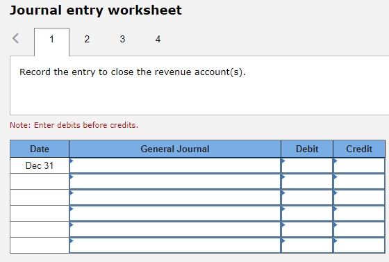 Required 1 Required 2 Required 3 Required 4