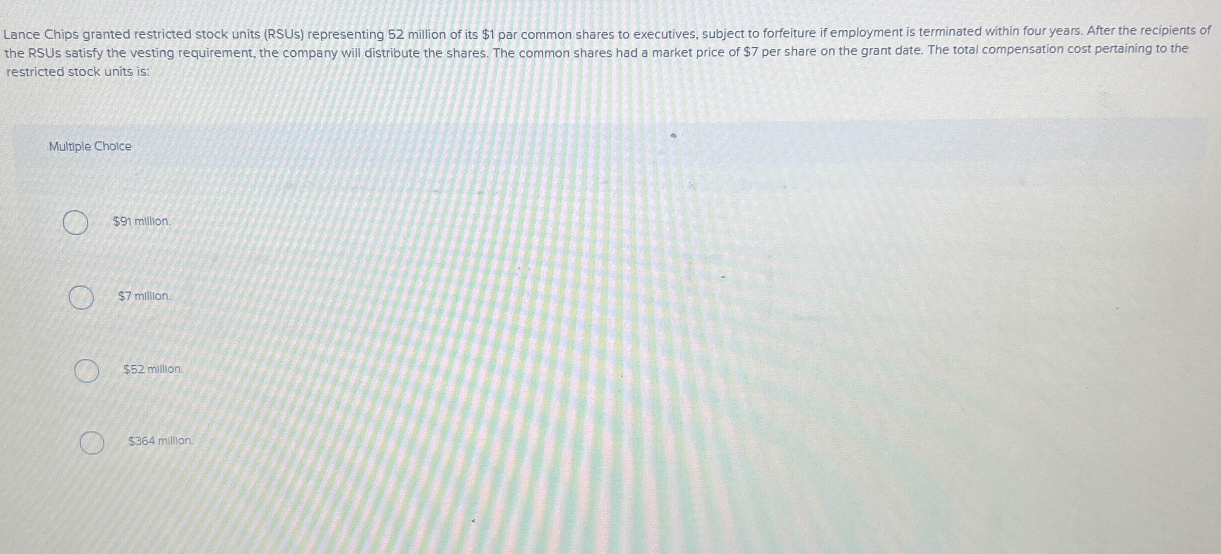 Lance Chips granted restricted stock units ( RSUs