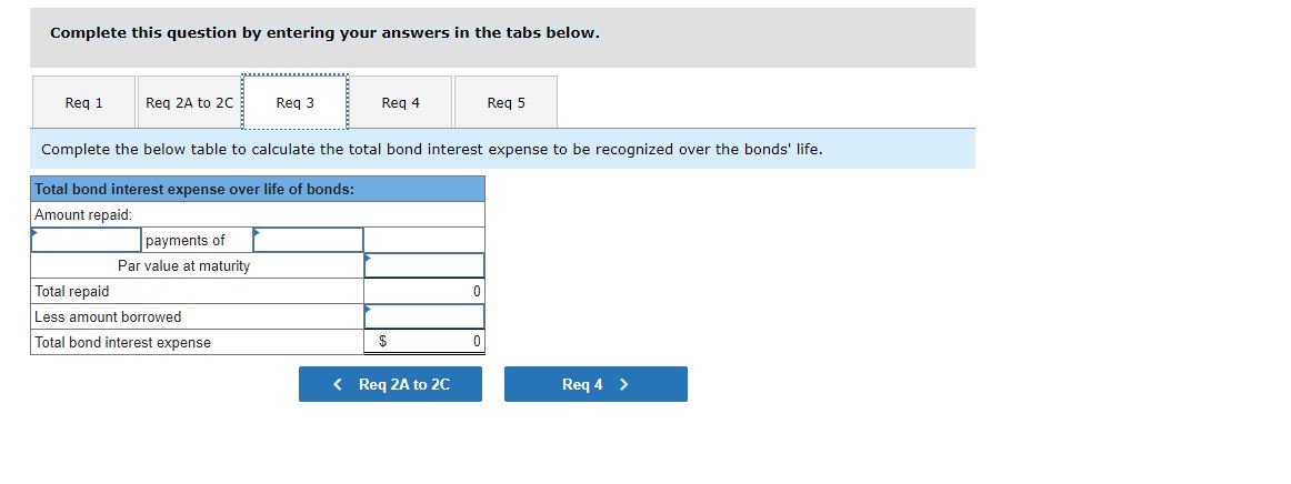 Required information Use the following