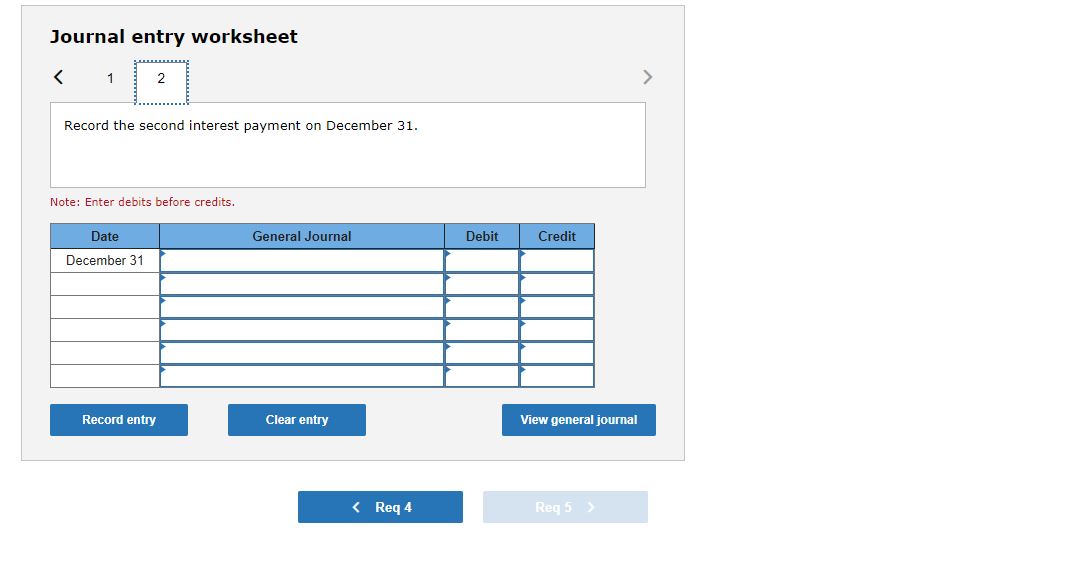 Required information Use the following