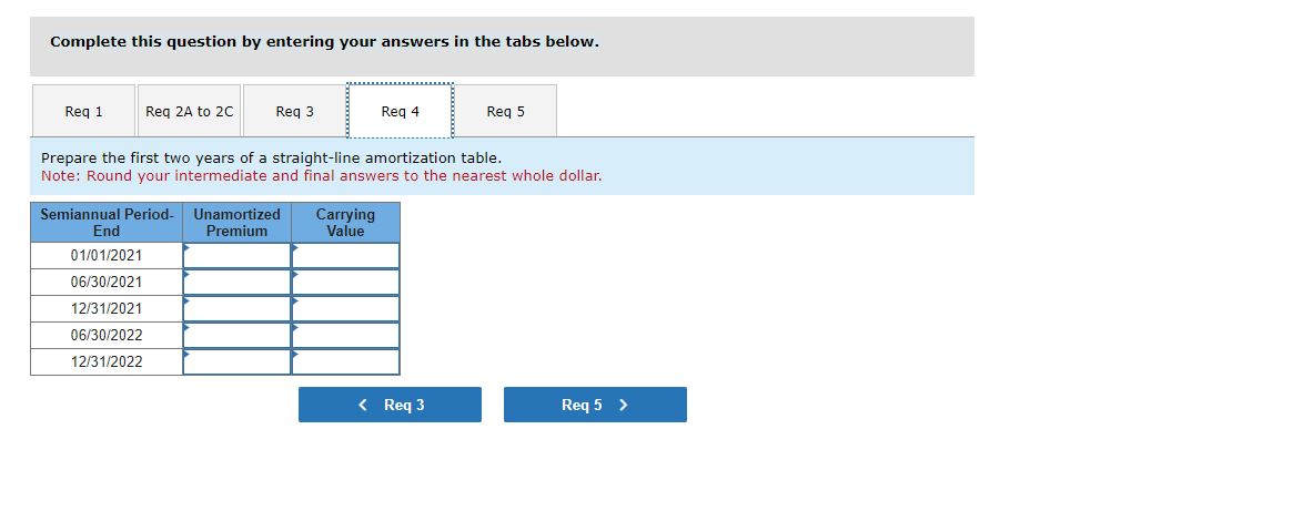 Required information Use the following
