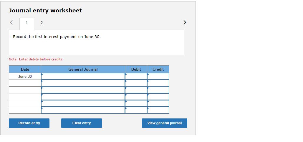 Required information Use the following