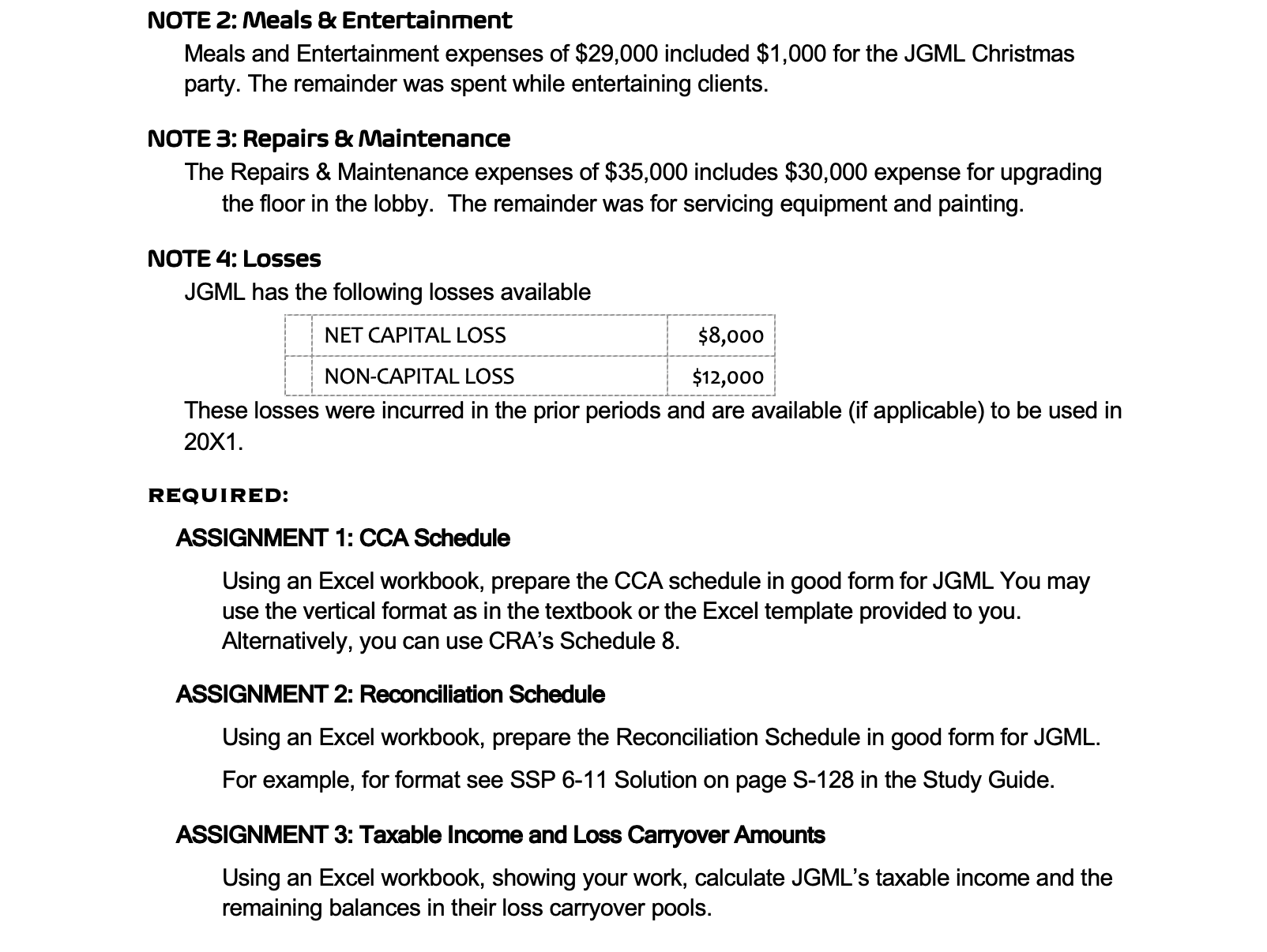 Modules 5, 6. and 7 are designated as SSM.
