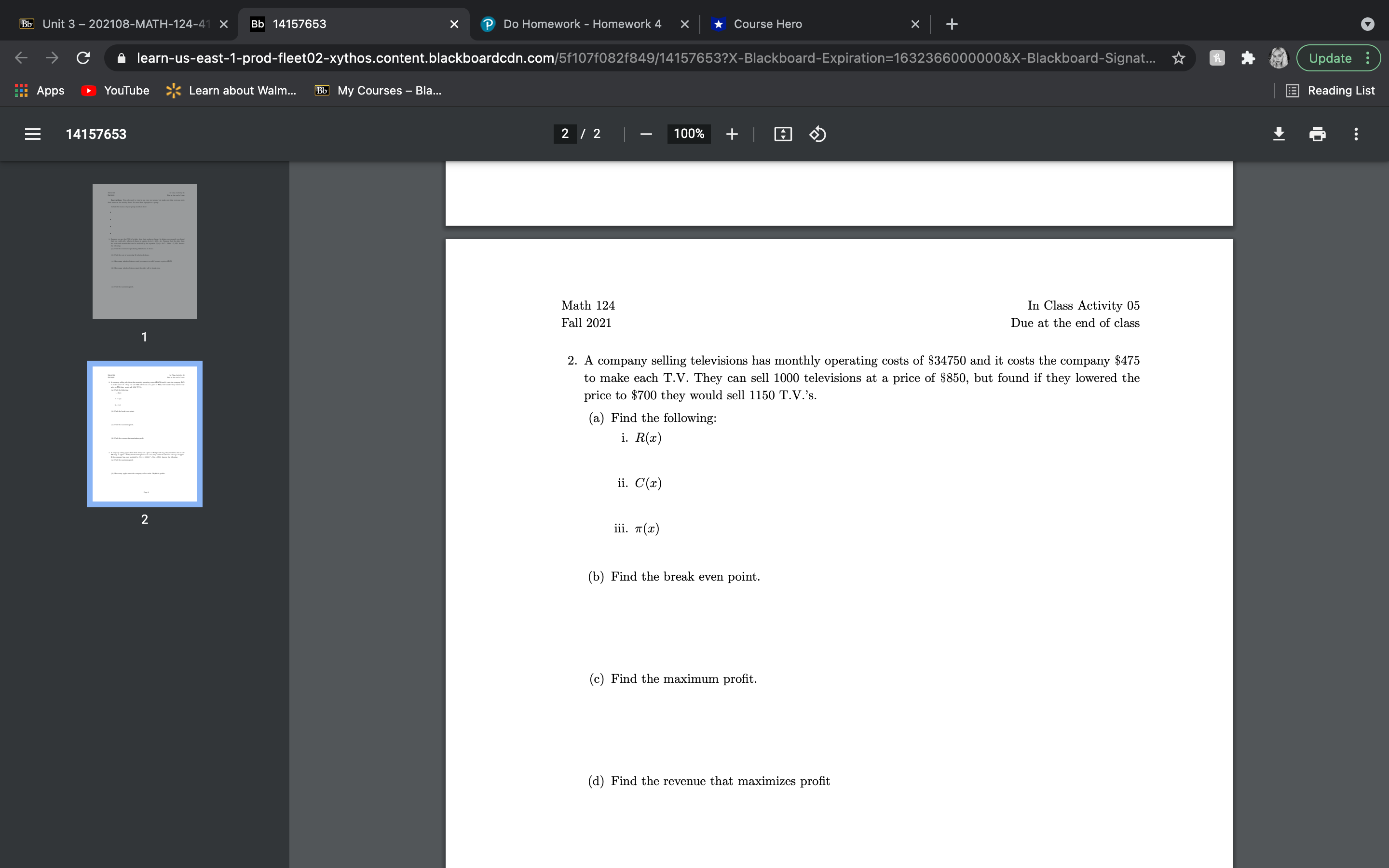 Bb Unit 3 - 202108-MATH-124-41 X Bb 14157653 X P