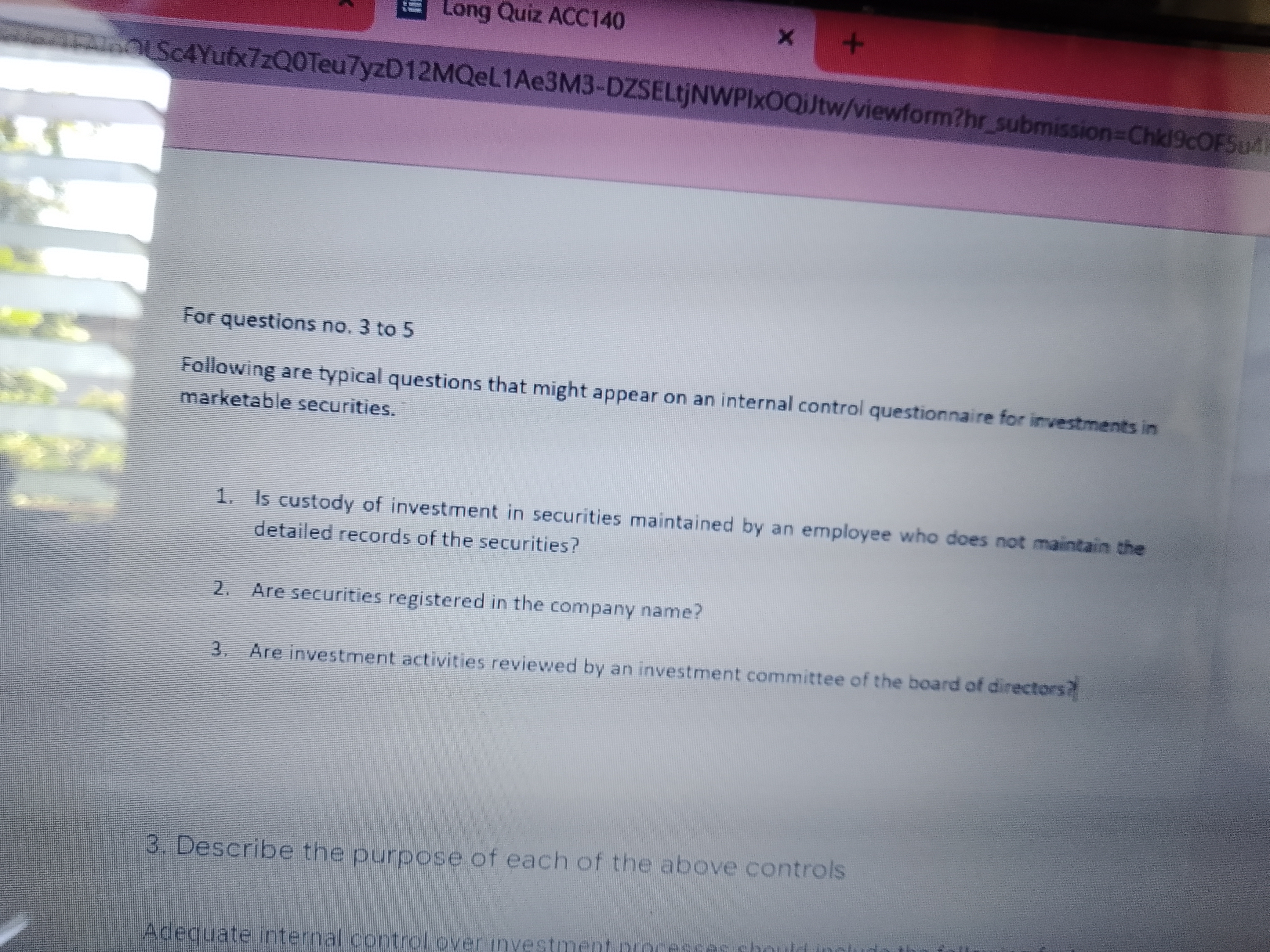 Long Quiz ACC140 inOl