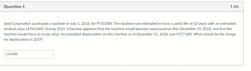 Provide a solution for each problem Question 1 1