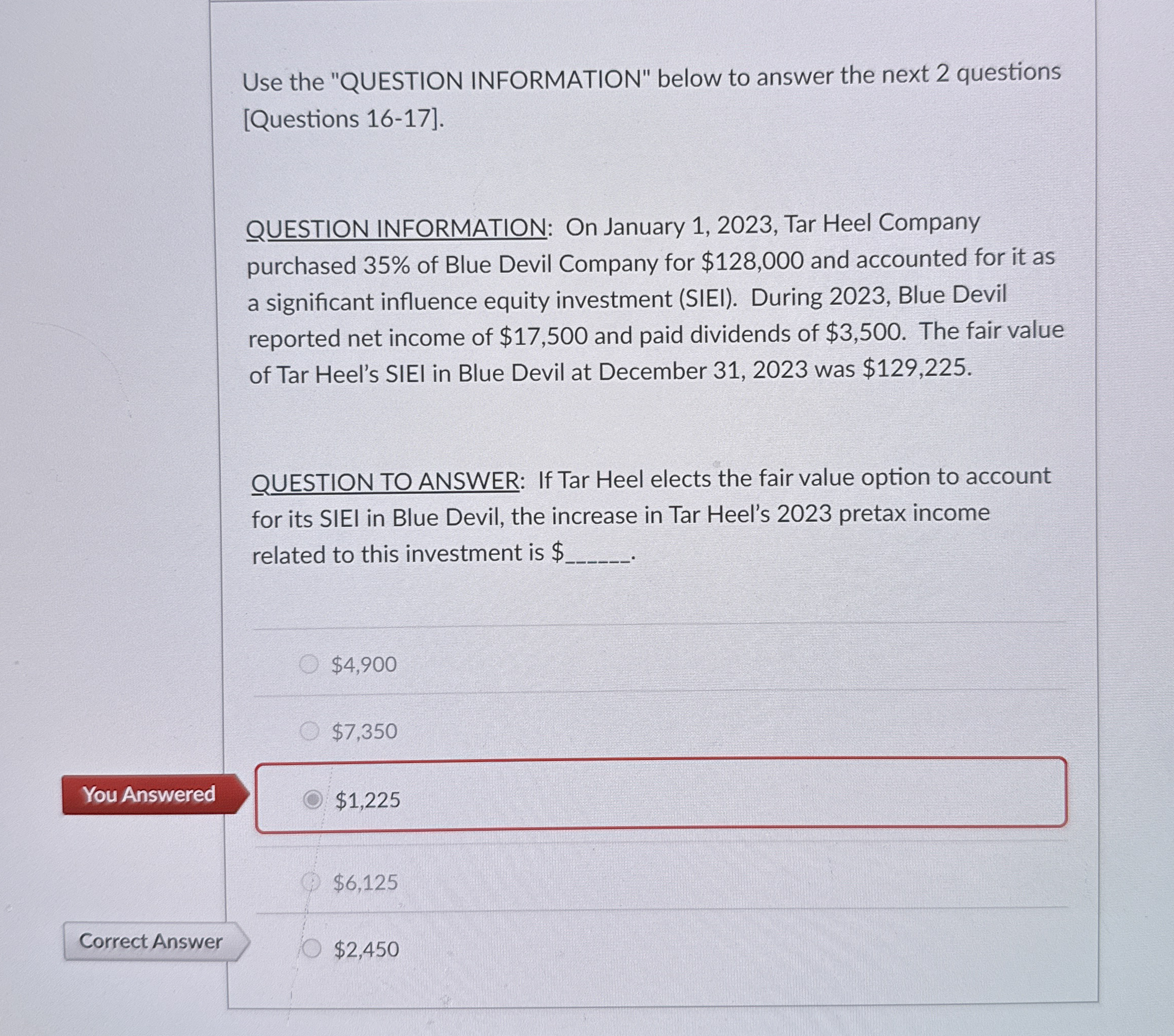 Use the "QUESTION INFORMATION" below to answer