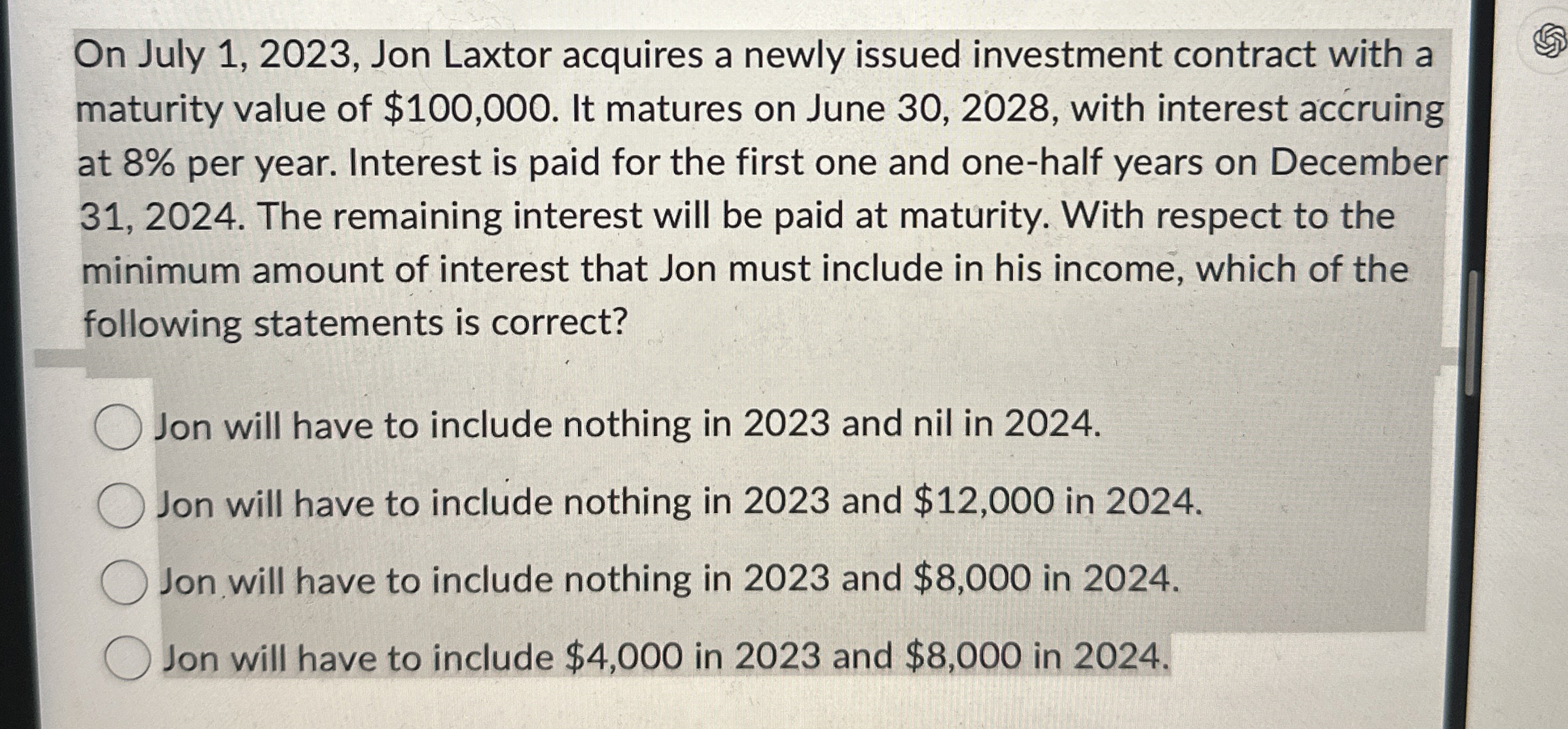 On July 1 , 2 0 2 3 , Jon Laxtor acquires a newly