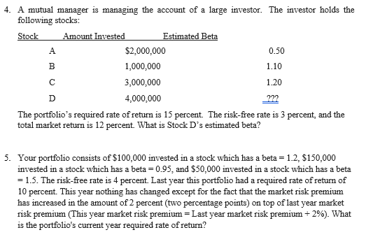 Please help with the questions from the image below. 4. A mutual