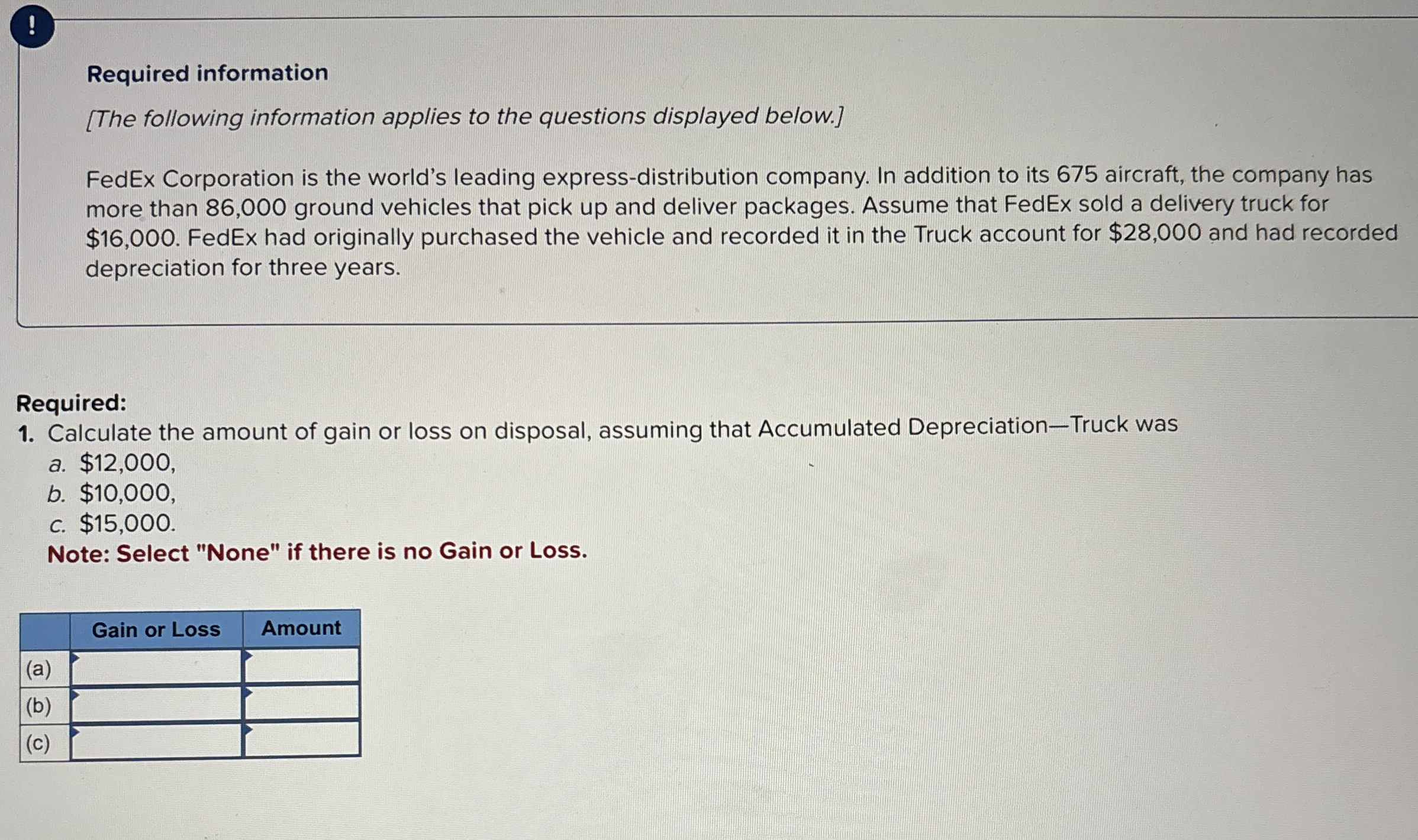 ! Required information [ The following