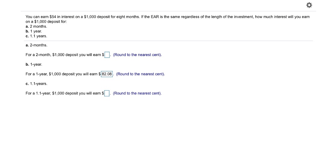 You can earn $54 in interest on a $1,000 deposit