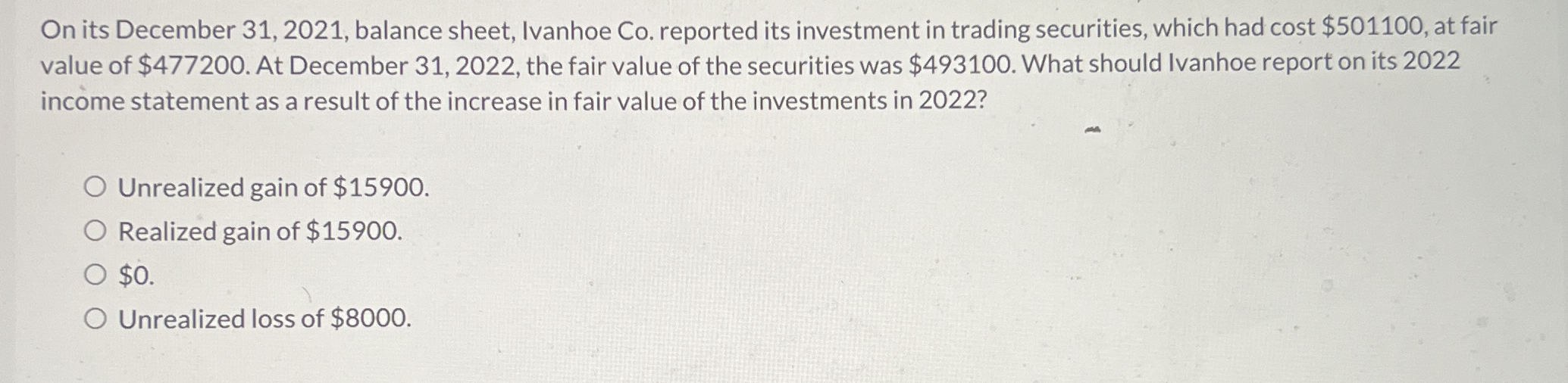 On its December 3 1 , 2 0 2 1 , balance sheet,