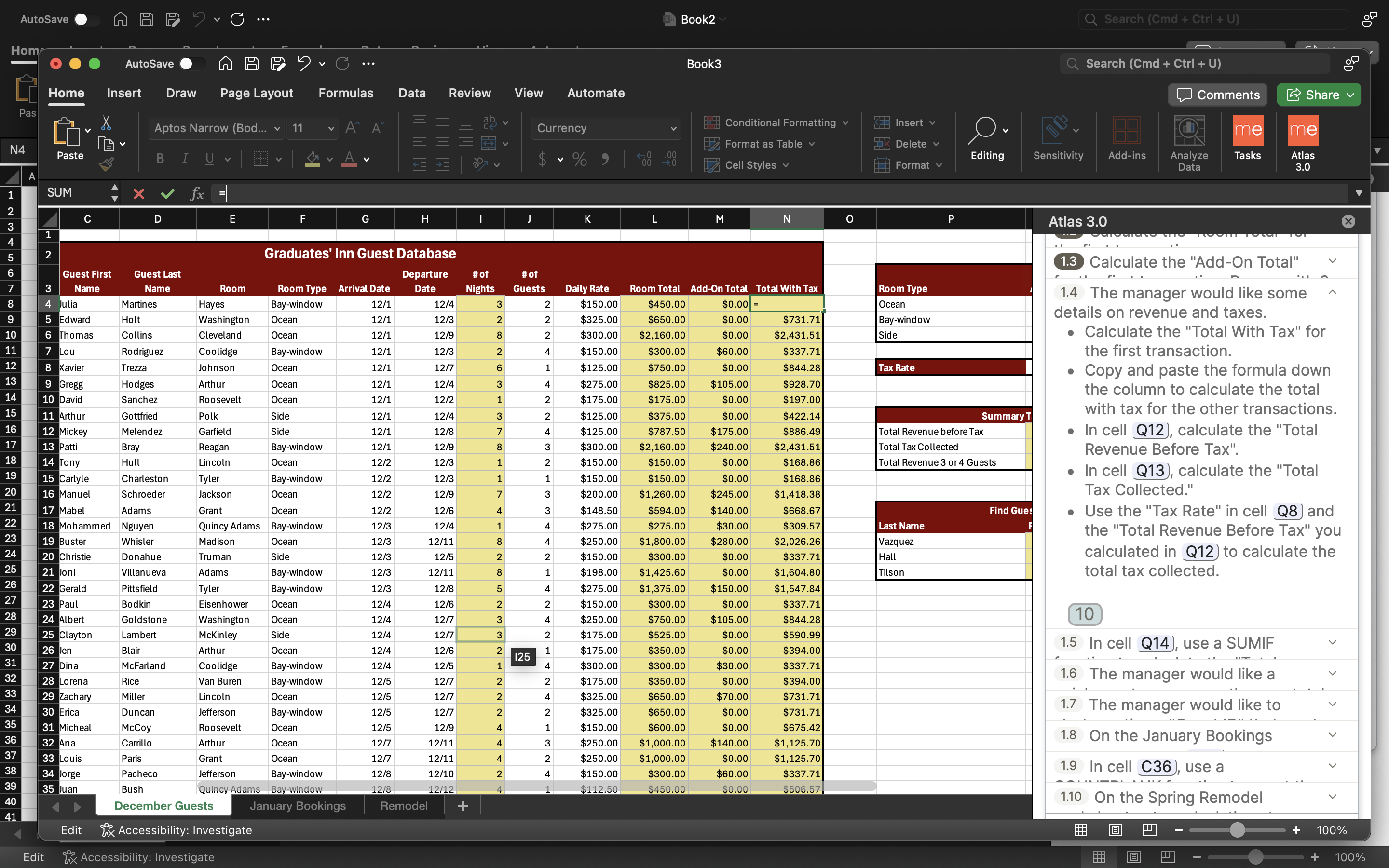 " . C ... Book2 Q Search (Cmd + Ctrl + U)