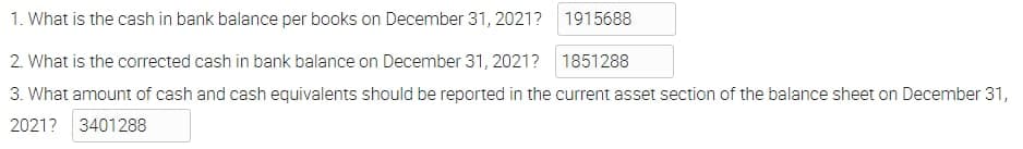 PLEASE CHECK IF MY ANSWER IS CORRECT The bank