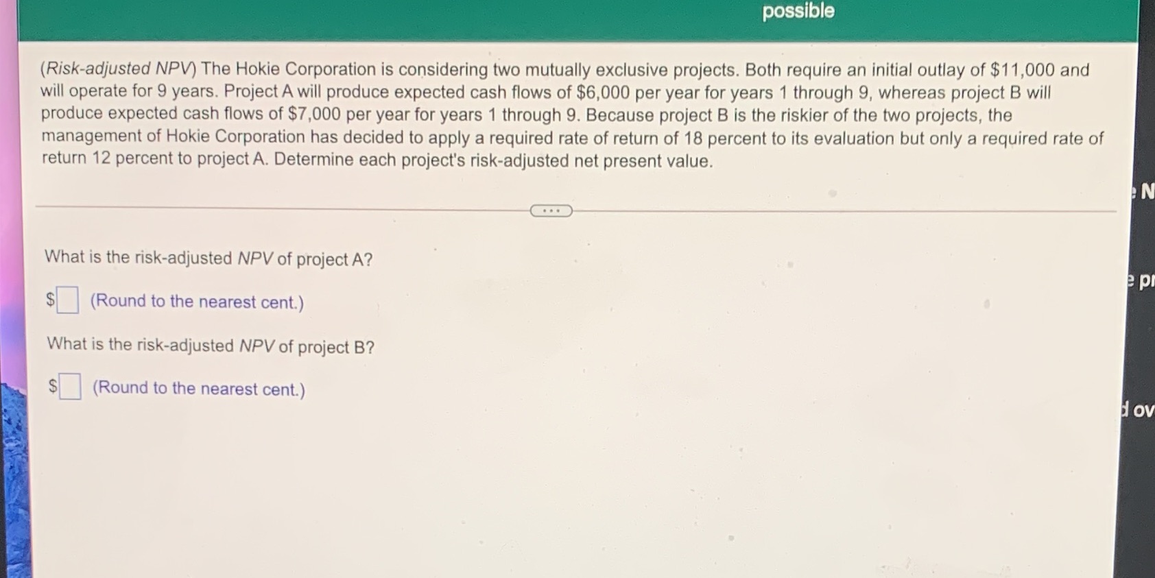 25 please answer both parts round to nearest cent