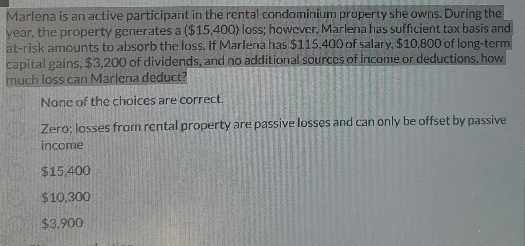 Marlena is an active participant in the rental
