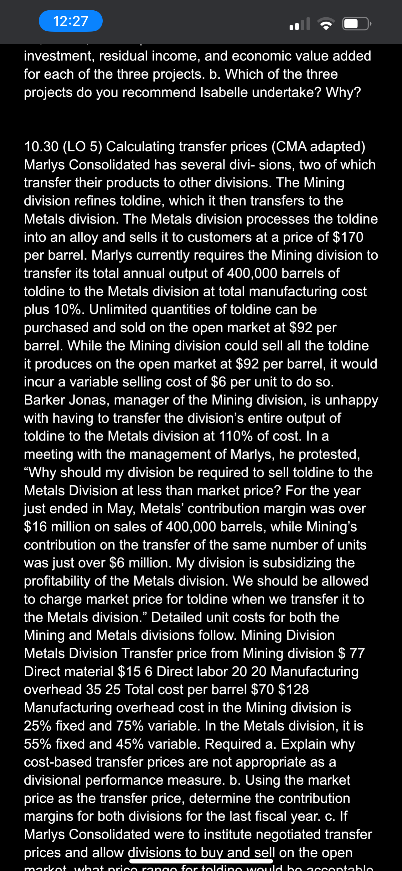 2 T IR 10.8 (LO 3) Calculating return on