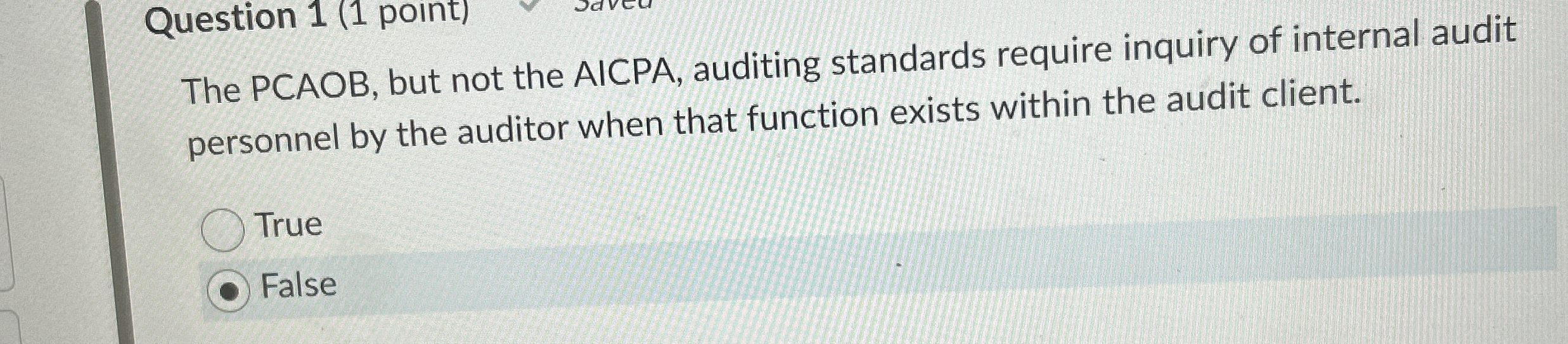 The PCAOB, but not the AICPA, auditing standards
