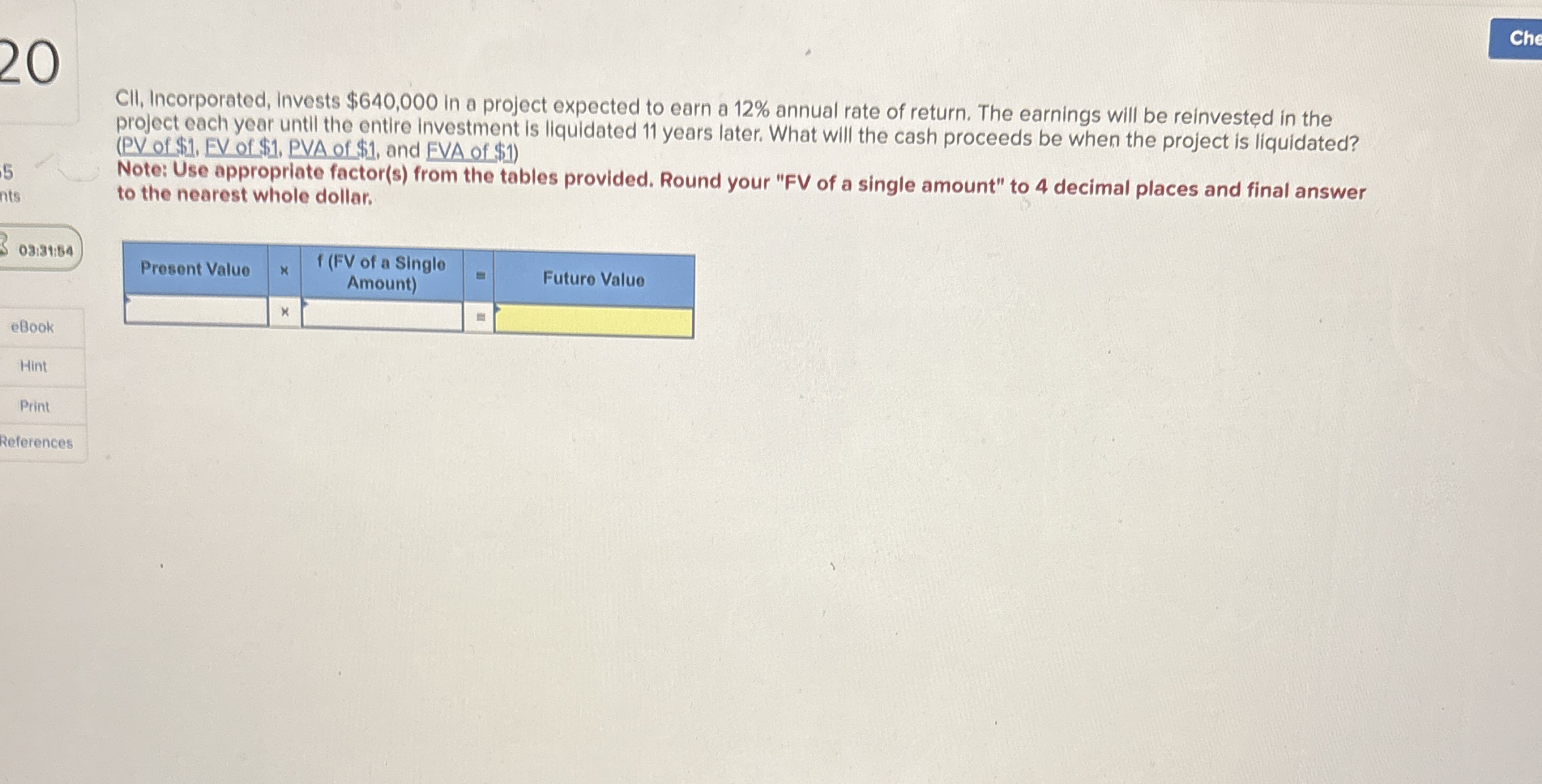 CII, Incorporated, invests $ 6 4 0 , 0 0 0 in a