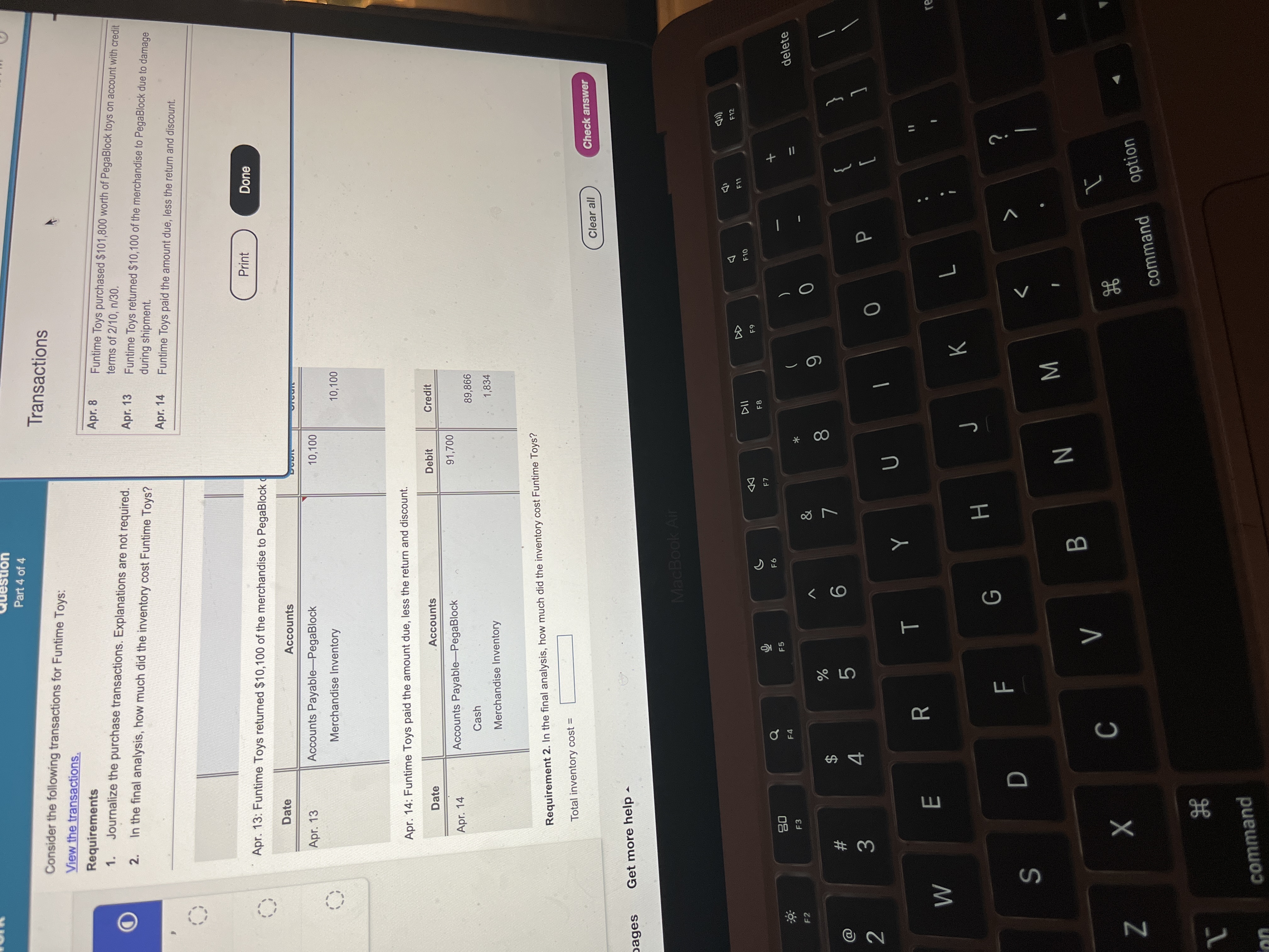 Answer all questions what is the final analysis?