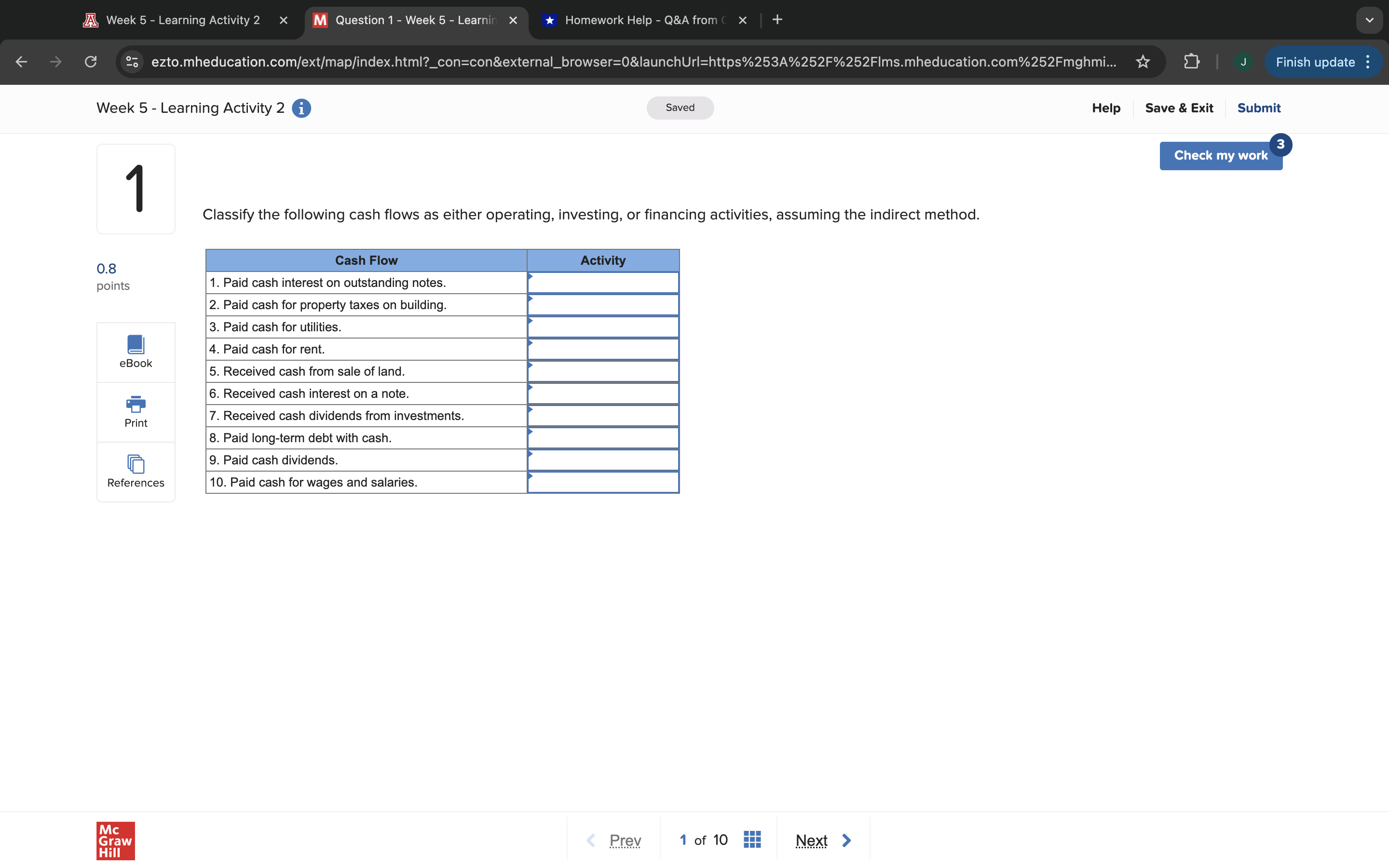r] Week 5 - Learning Activity 2~ X M Question 1-