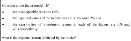 Provide detailed answers. Consider a portfolio