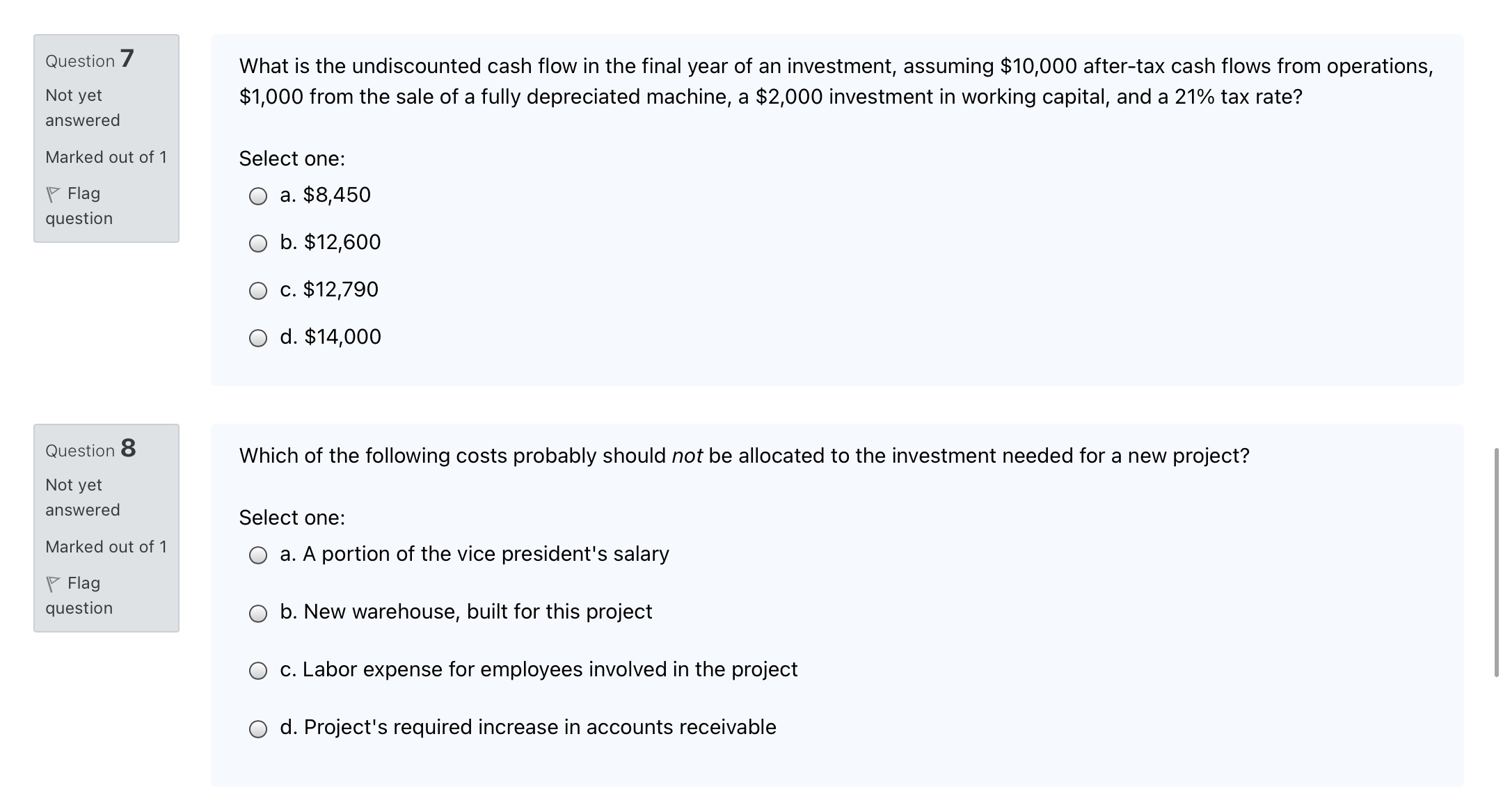 The questions are in the photos below: Question 7