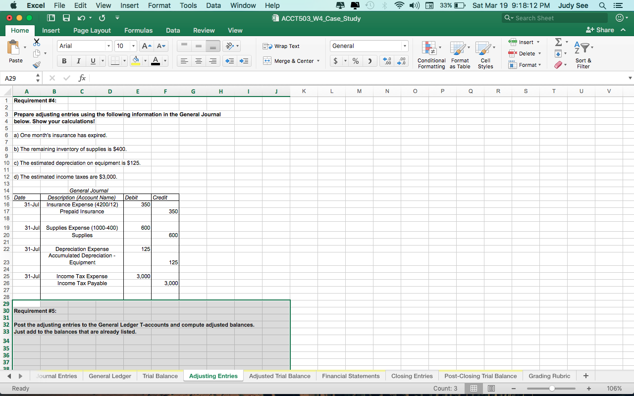 Please help with the following case study! I am