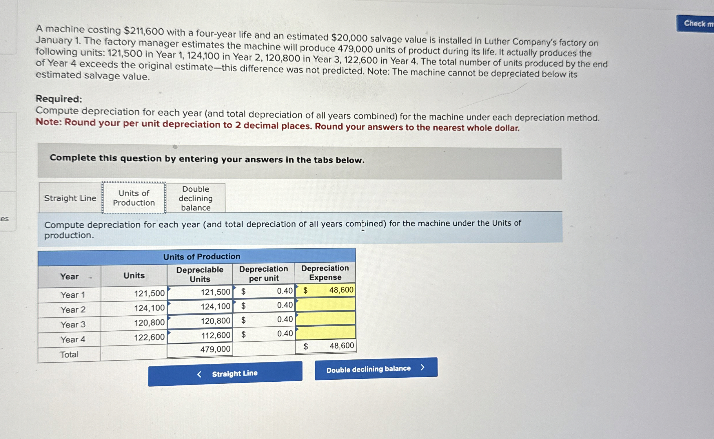 How can I figure out A machine costing $ 2 1 1 ,