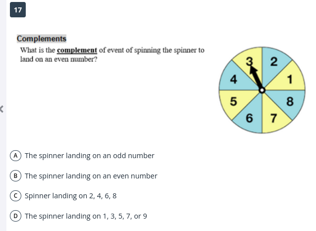 answer this 17 Complements What is the complement