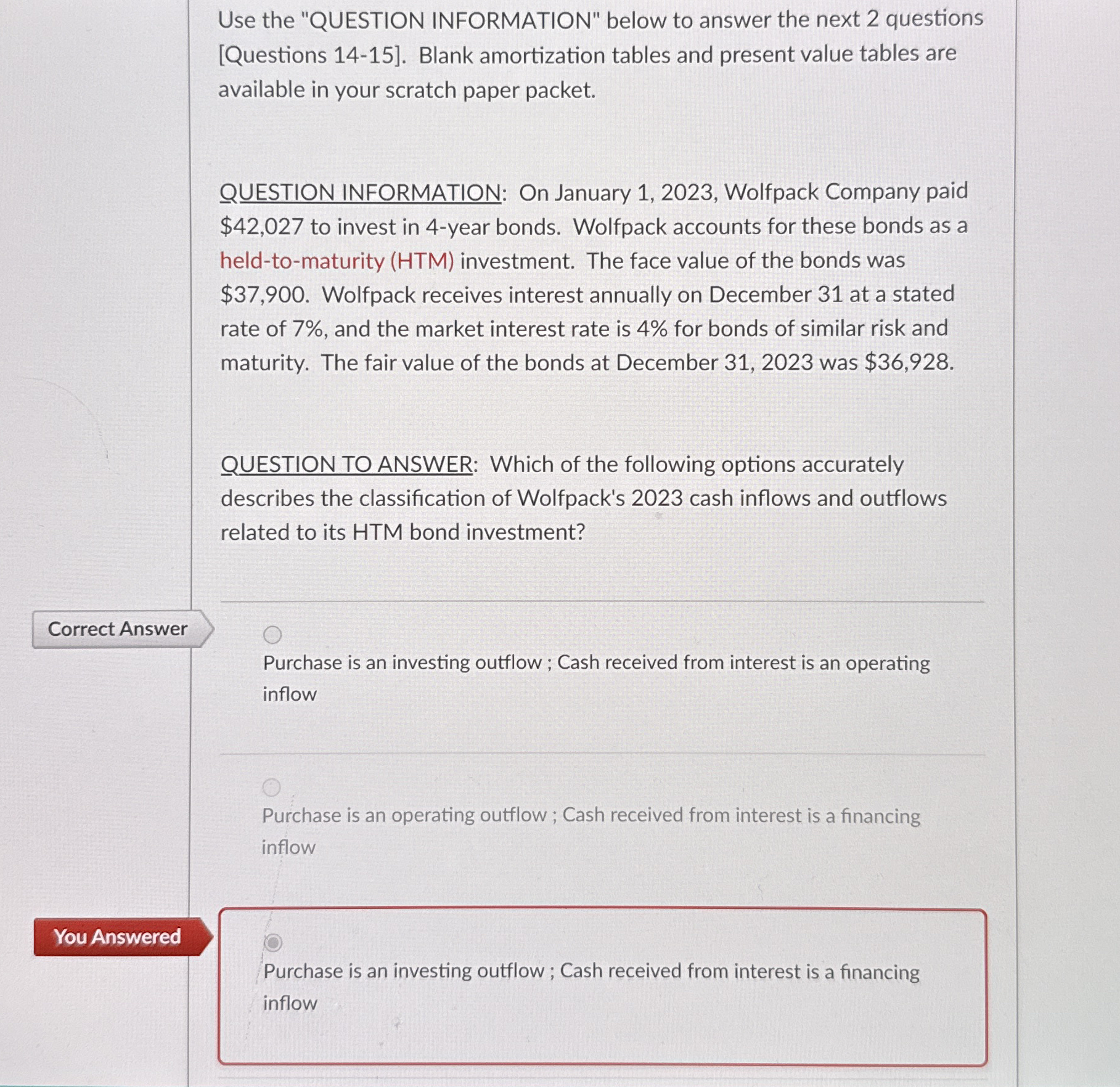 Use the "QUESTION INFORMATION" below to answer