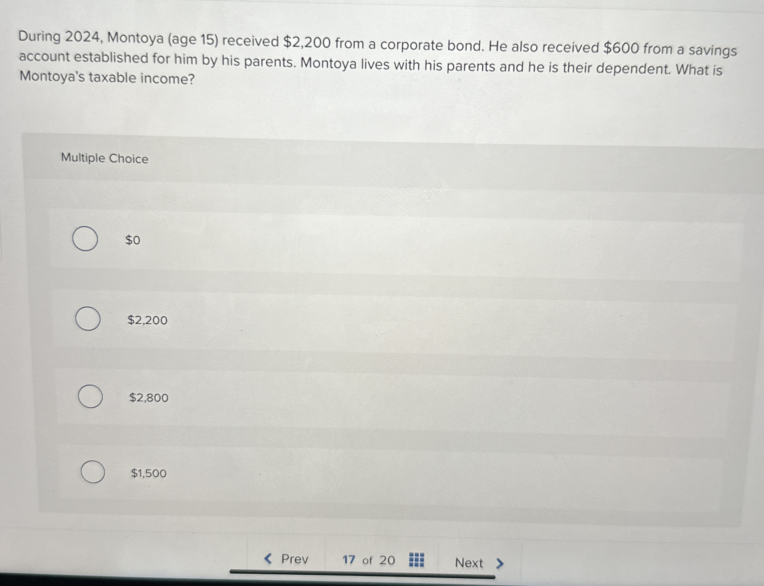 During 2 0 2 4 , Montoya ( age 1 5 ) received $ 2