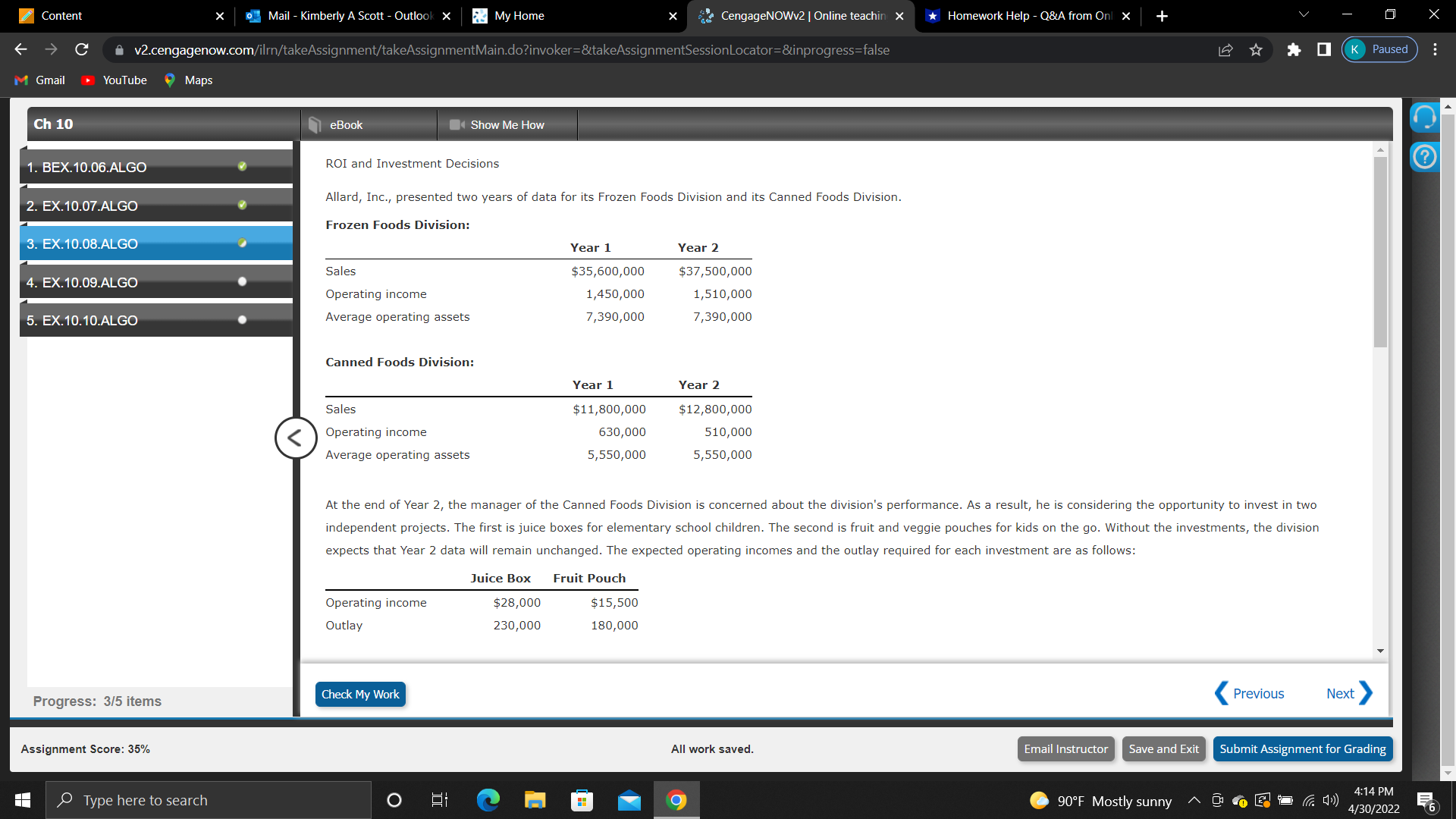 Content X Mail - Kimberly A Scott - Outlook X My