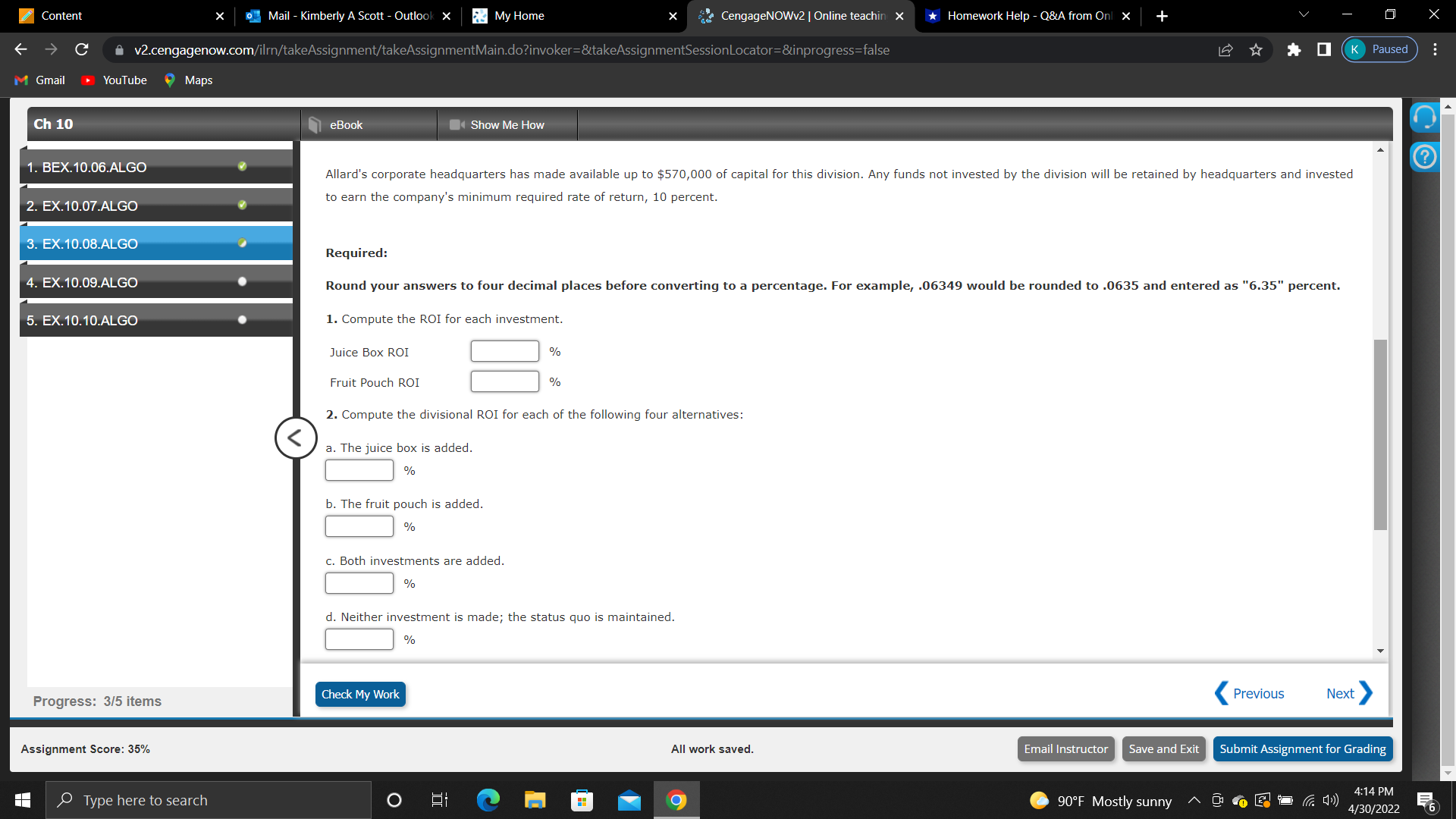 Content X Mail - Kimberly A Scott - Outlook X My