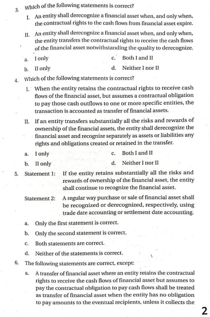 Statement 2: if :he entity has designated a