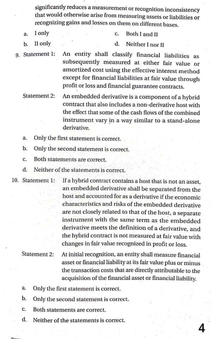 Statement 2: if :he entity has designated a