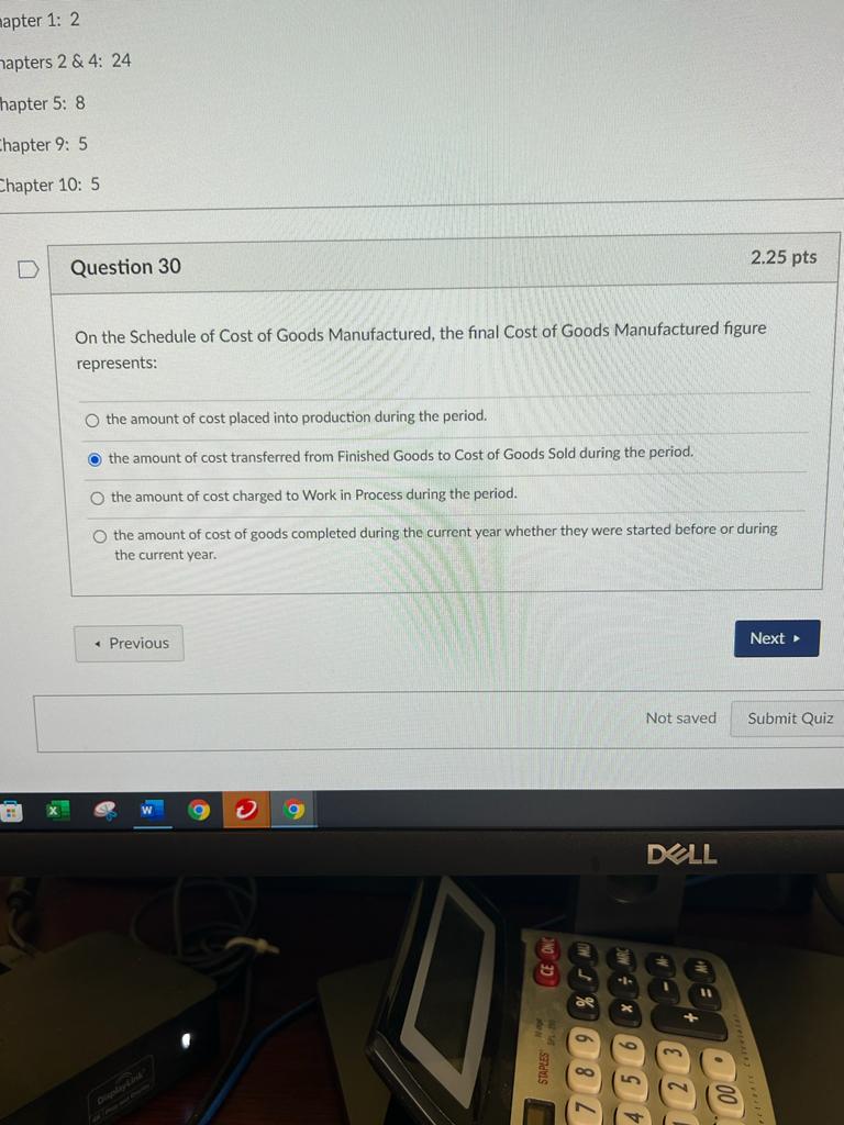 apter 1: 2 apters 2 & 4: 24 hapter 5: 8 chapter