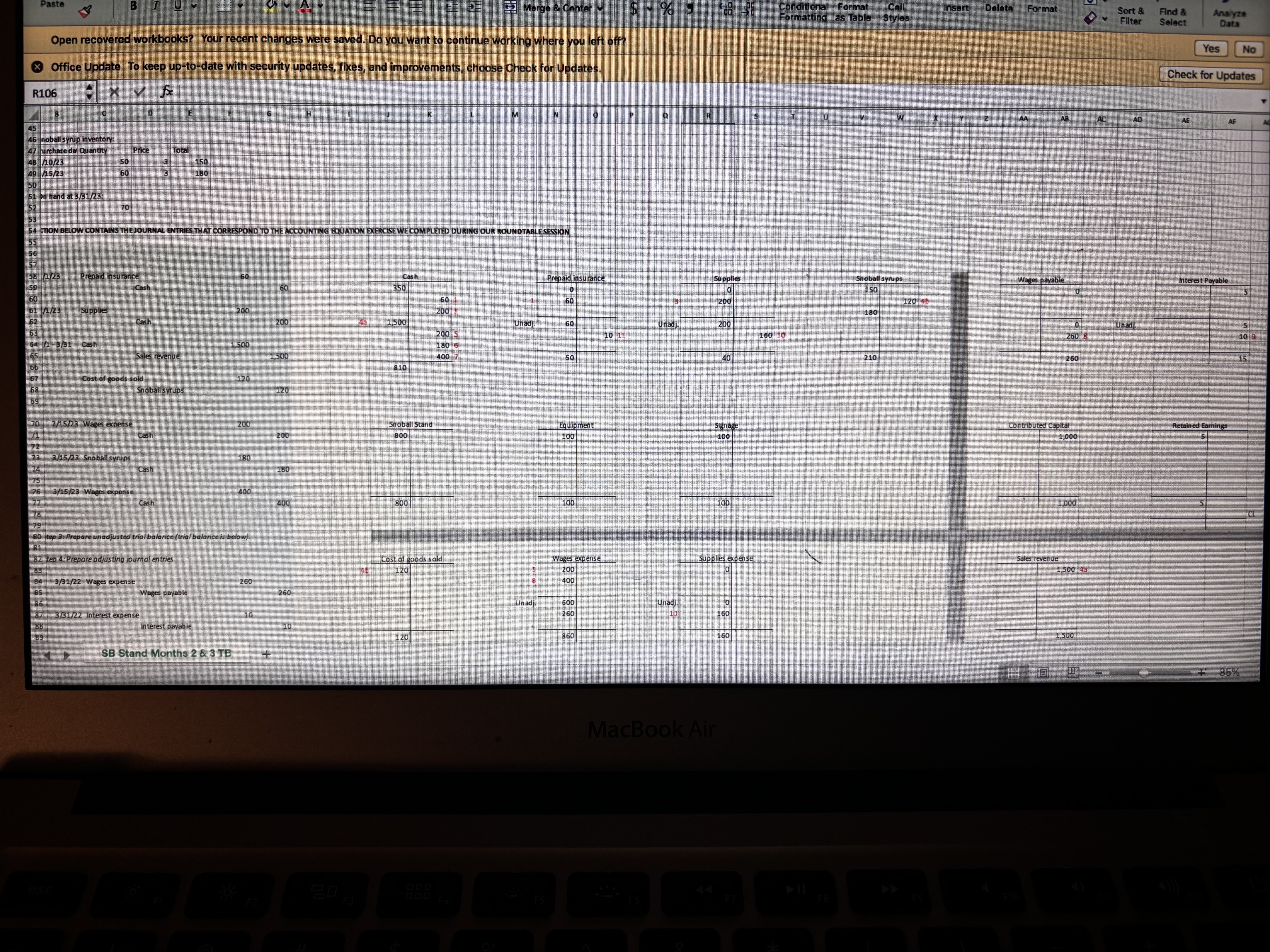 The linked Excel file shows how these