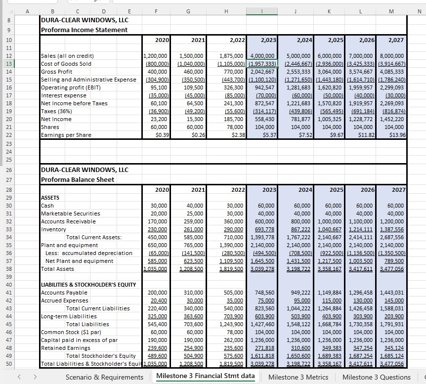 A B C D E F G H I ] K SCENARIO & REQUIREMENTS 1 2