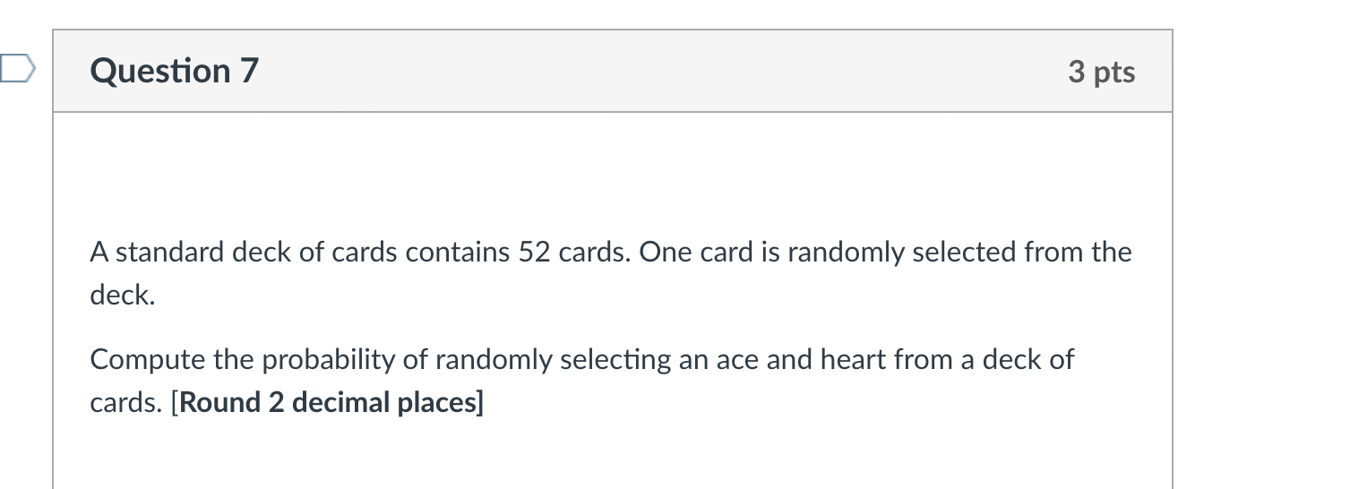 Question 1 6 pts One way to compare different