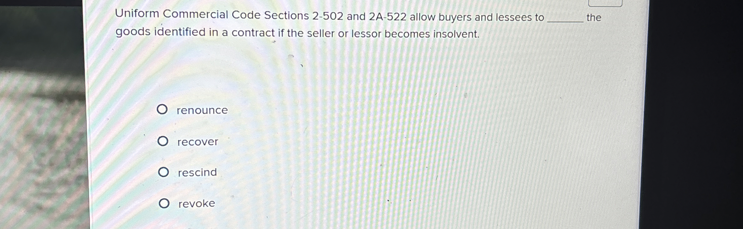 Uniform Commercial Code Sections 2 - 5 0 2 and 2