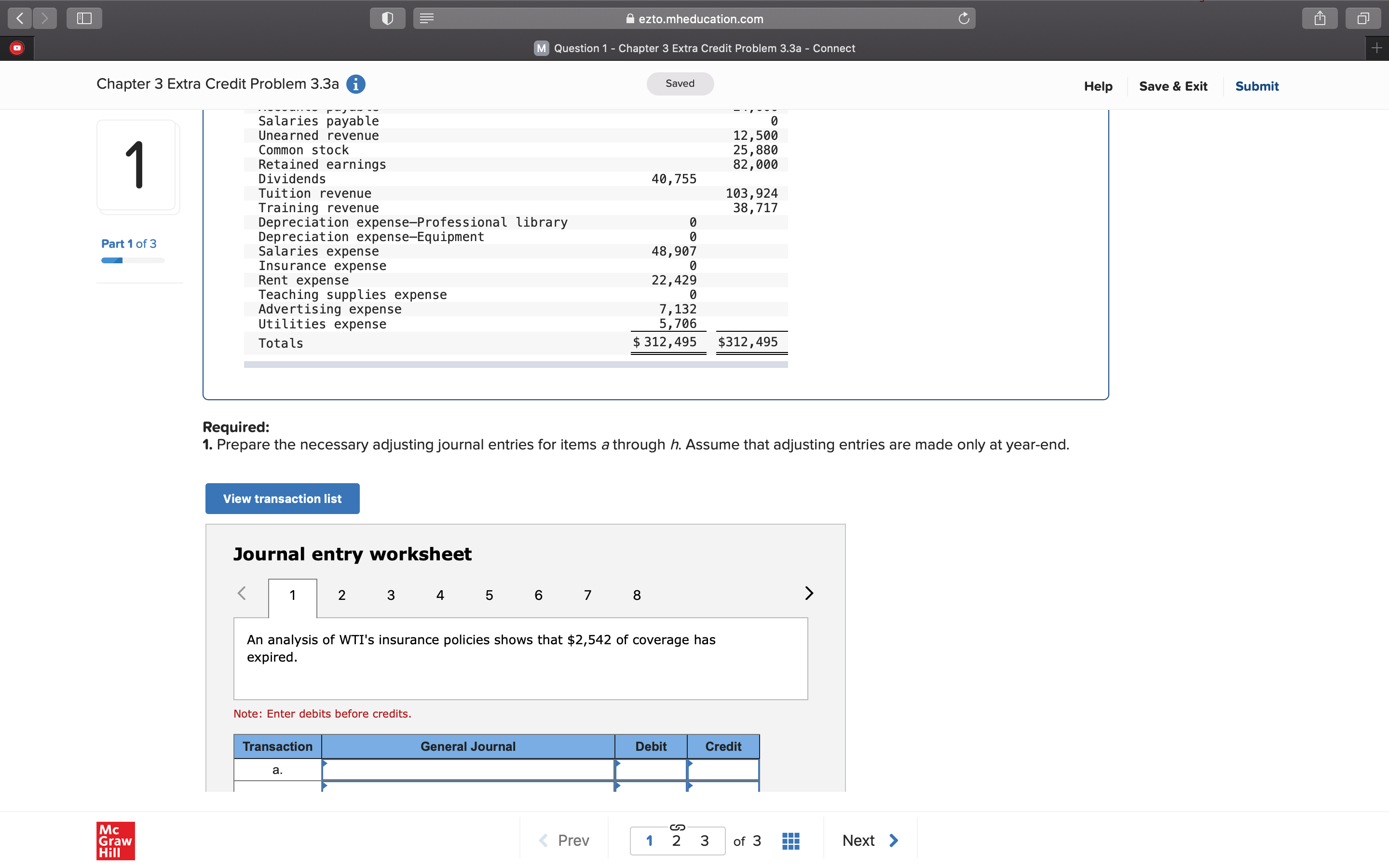 eztomheducationcom M Question 1 7 Chapter 3 Extra
