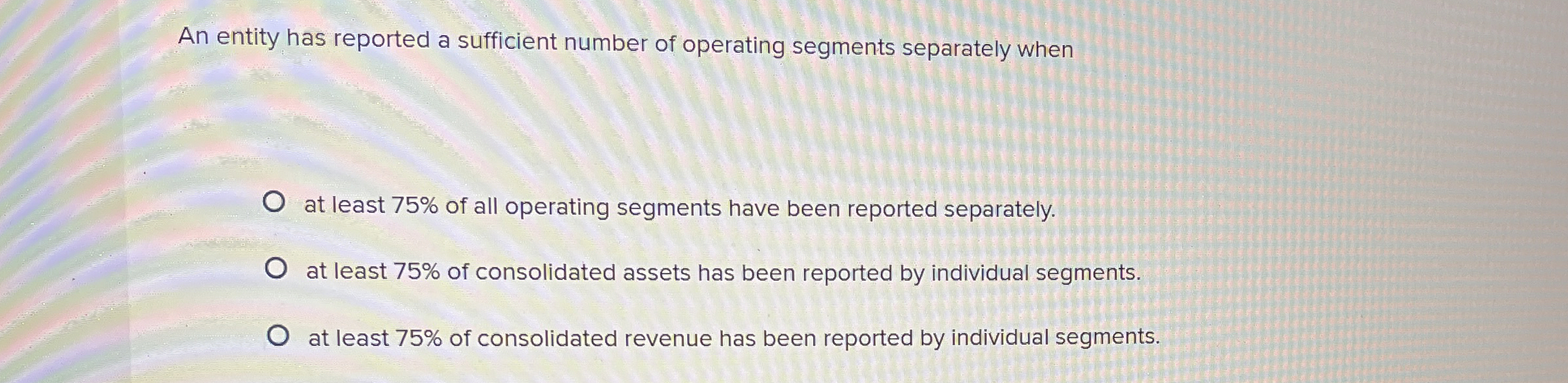 An entity has reported a sufficient number of