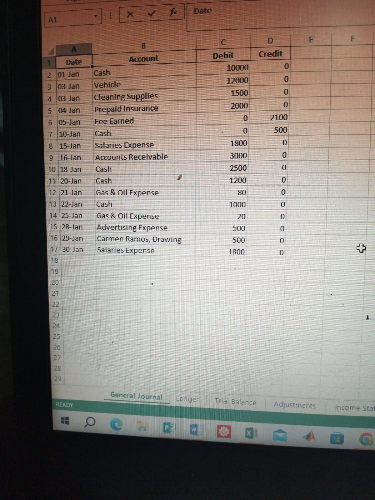 Creacin de estados financieros II Instrucciones