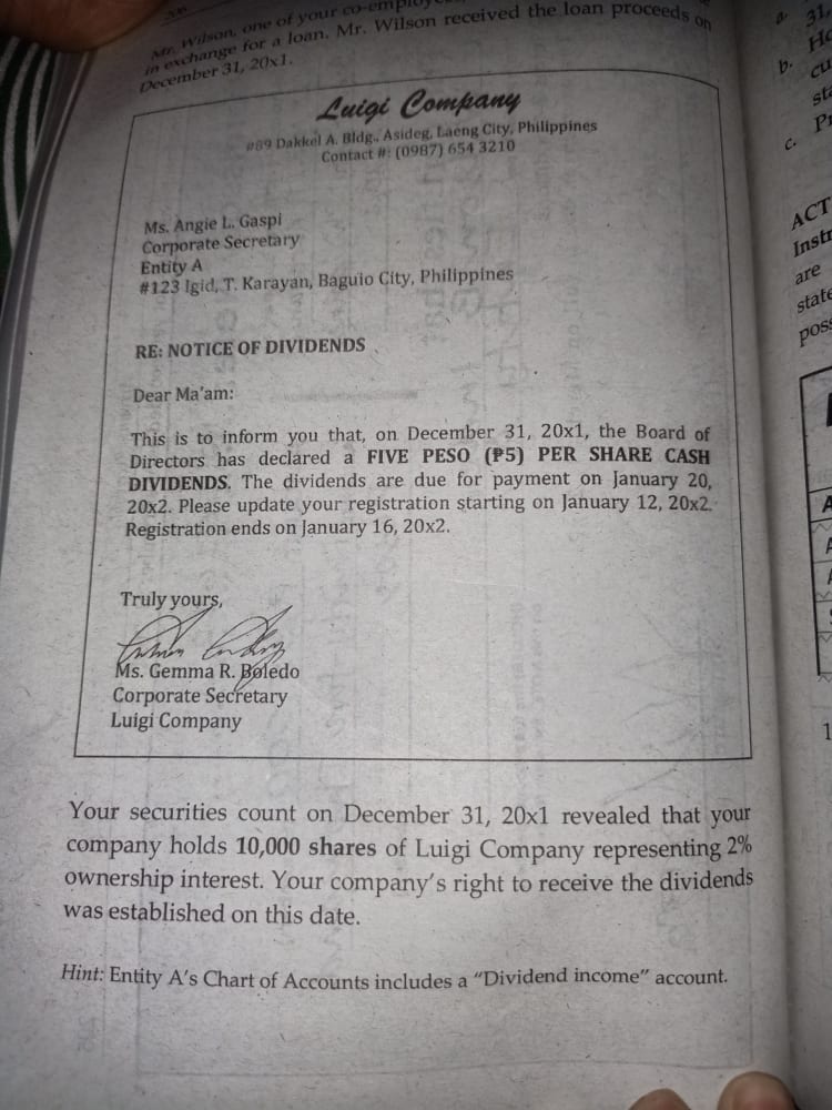204 Chapter Entity A SALES ORDER #123 Igid, T.