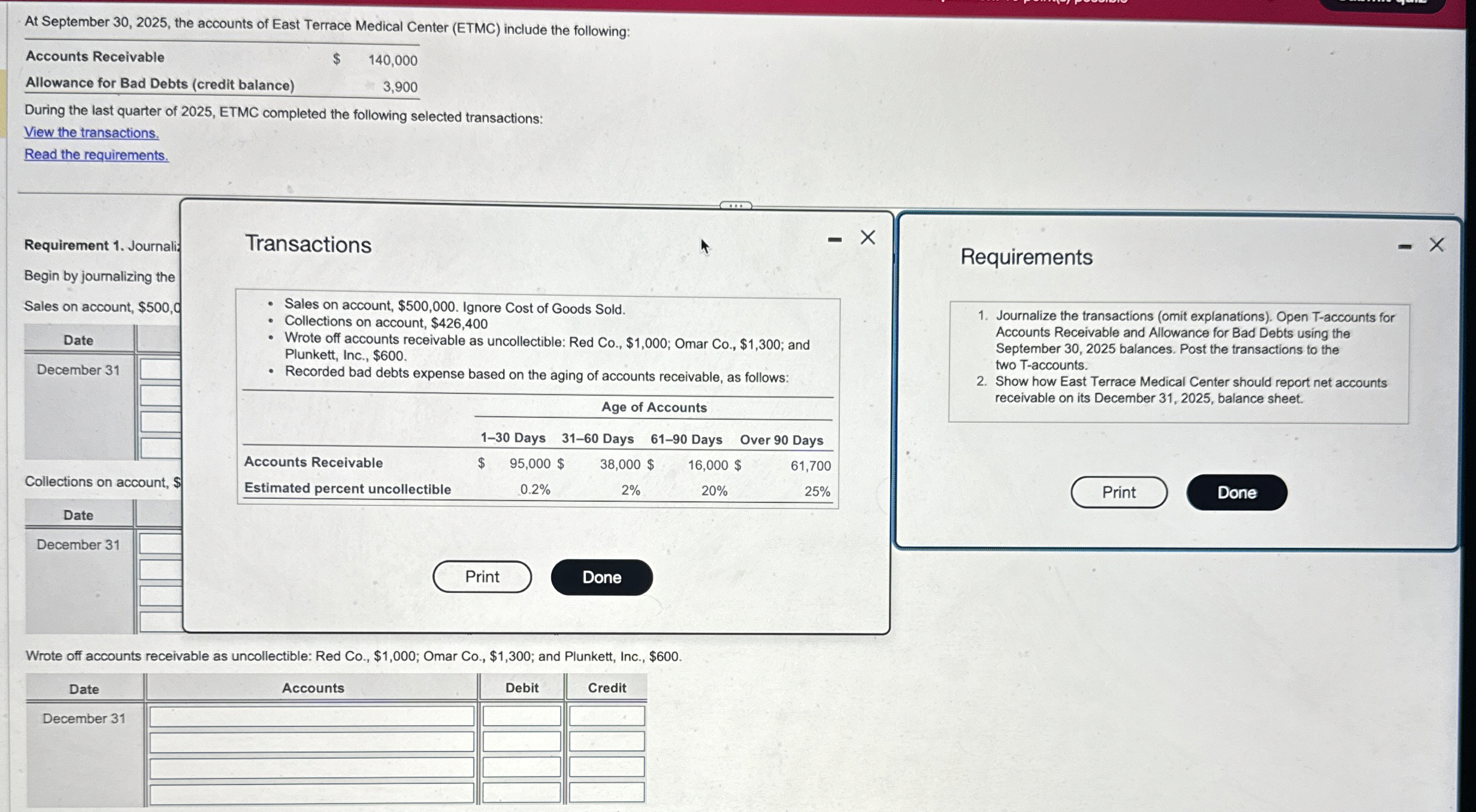 At September 3 0 , 2 0 2 5 , the accounts of East