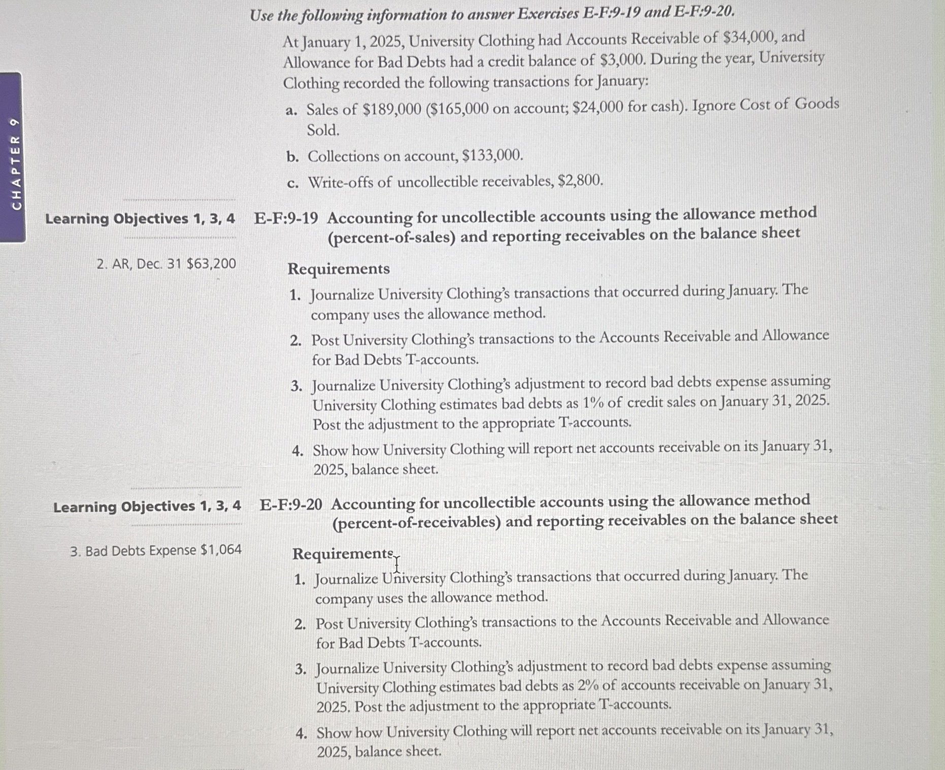 Can you do E - F: 2 0 only?